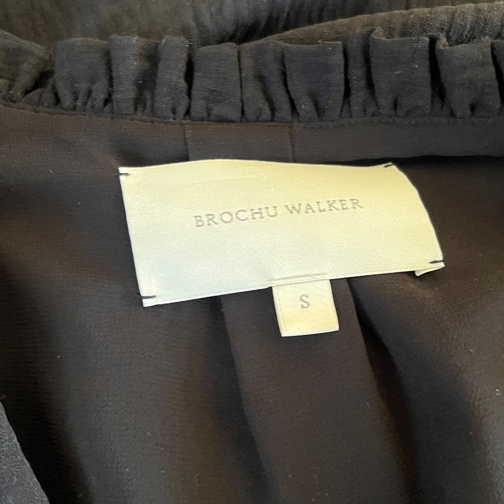 Brochu Walker "Rebekah"  Black Long Sleeve Dress size Small - Picture 7 of 9